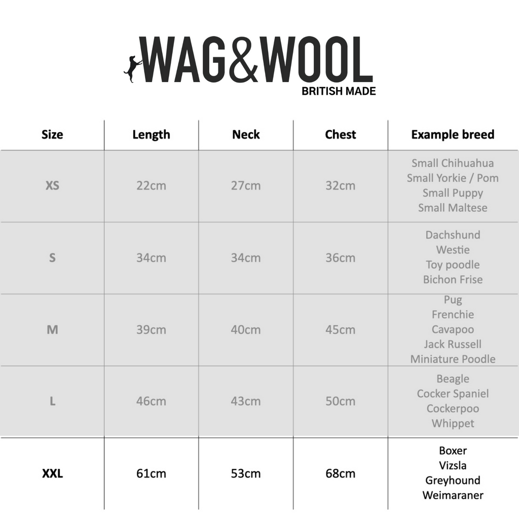 Extra Large British Wool Dog Jumper