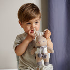 Baby Threads Taupe Bunny Rattle