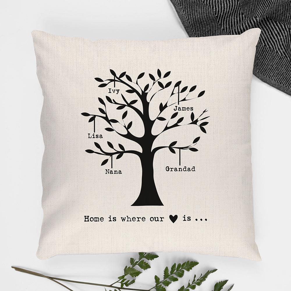 Personalised Family Tree Cushion Cover