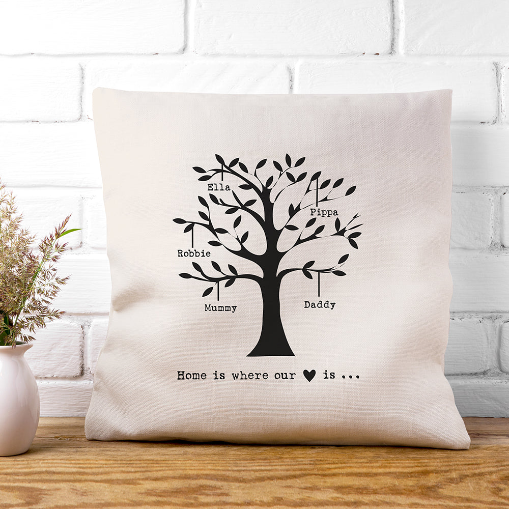 Personalised Family Tree Cushion Cover