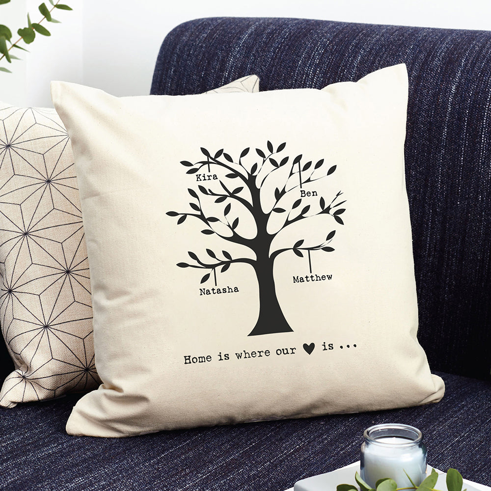 Personalised Family Tree Cushion Cover
