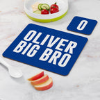 Boy’s Personalised Bro Placemat Set