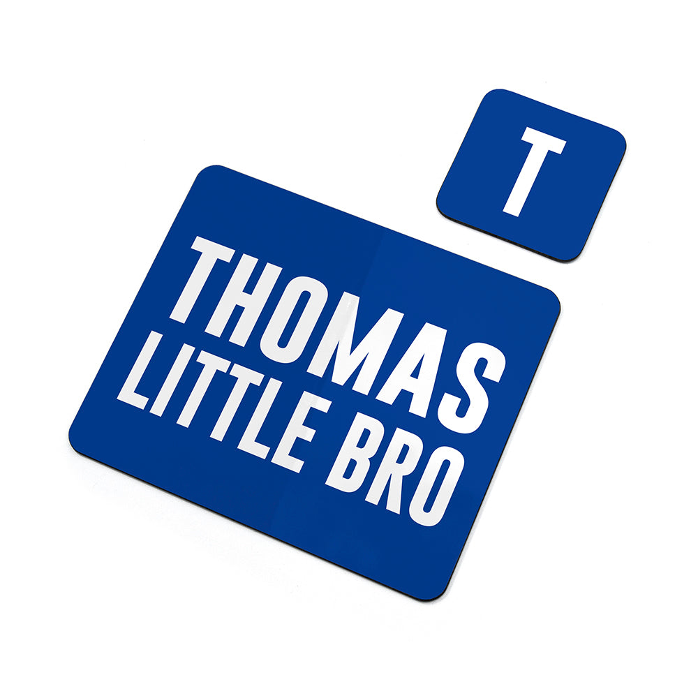 Boy’s Personalised Bro Placemat Set