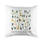 Personalised Safari Animals Alphabet Cushion Cover