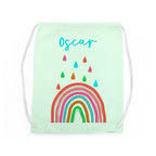 Personalised Children's Rainbow PE Kit Bag