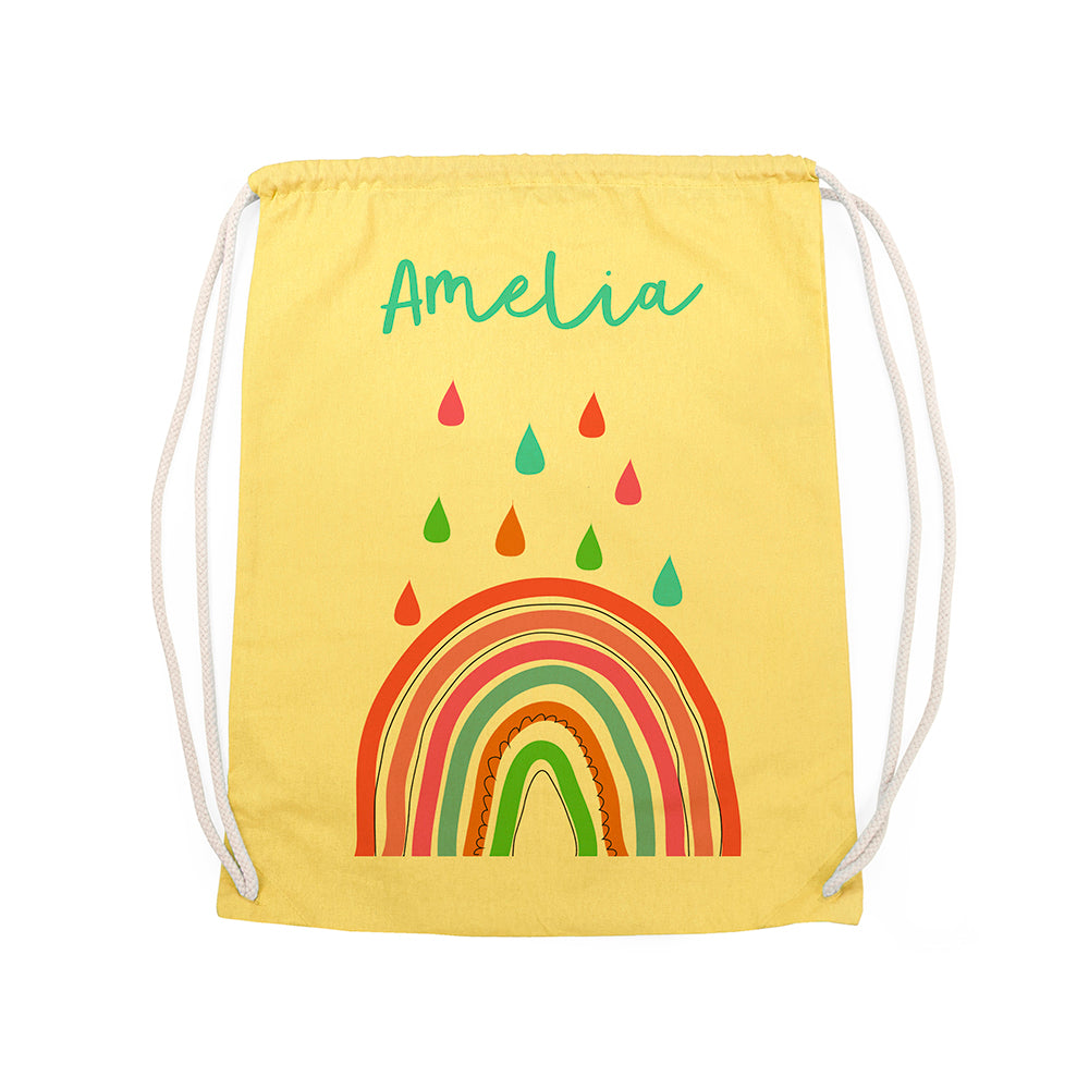 Personalised Children's Rainbow PE Kit Bag