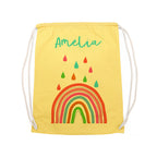 Personalised Children's Rainbow PE Kit Bag