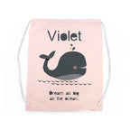 Personalised Children's Whale PE Kit Bag
