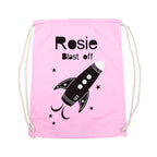 Personalised Children's Space Rocket PE Kit Bag