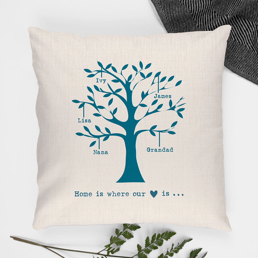 Personalised Family Tree Cushion Cover