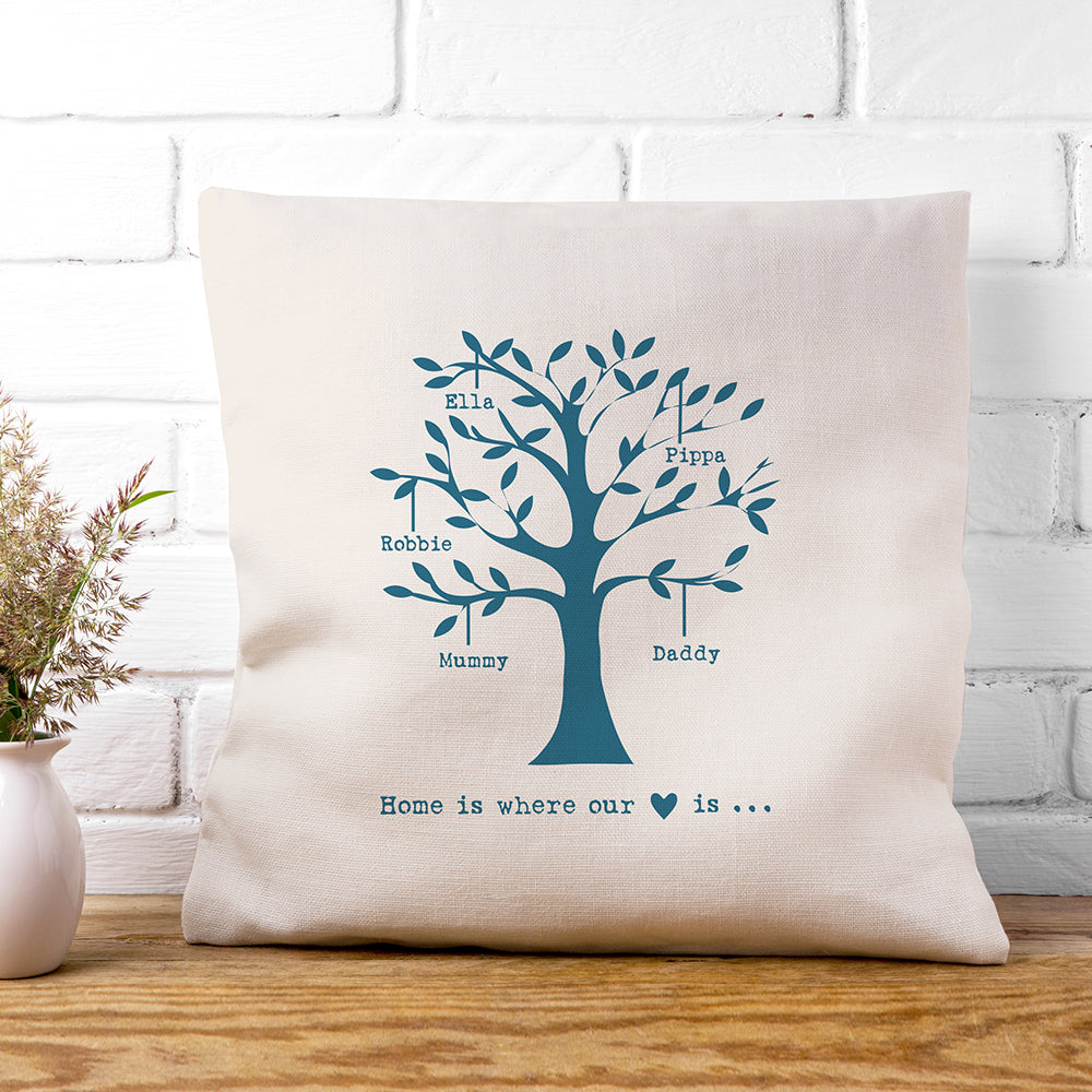 Personalised Family Tree Cushion Cover