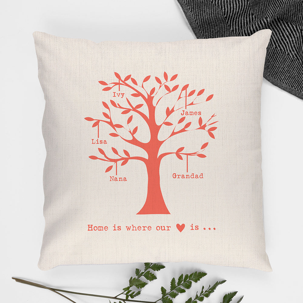 Personalised Family Tree Cushion Cover