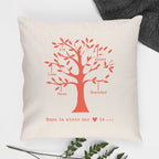 Personalised Family Tree Cushion Cover