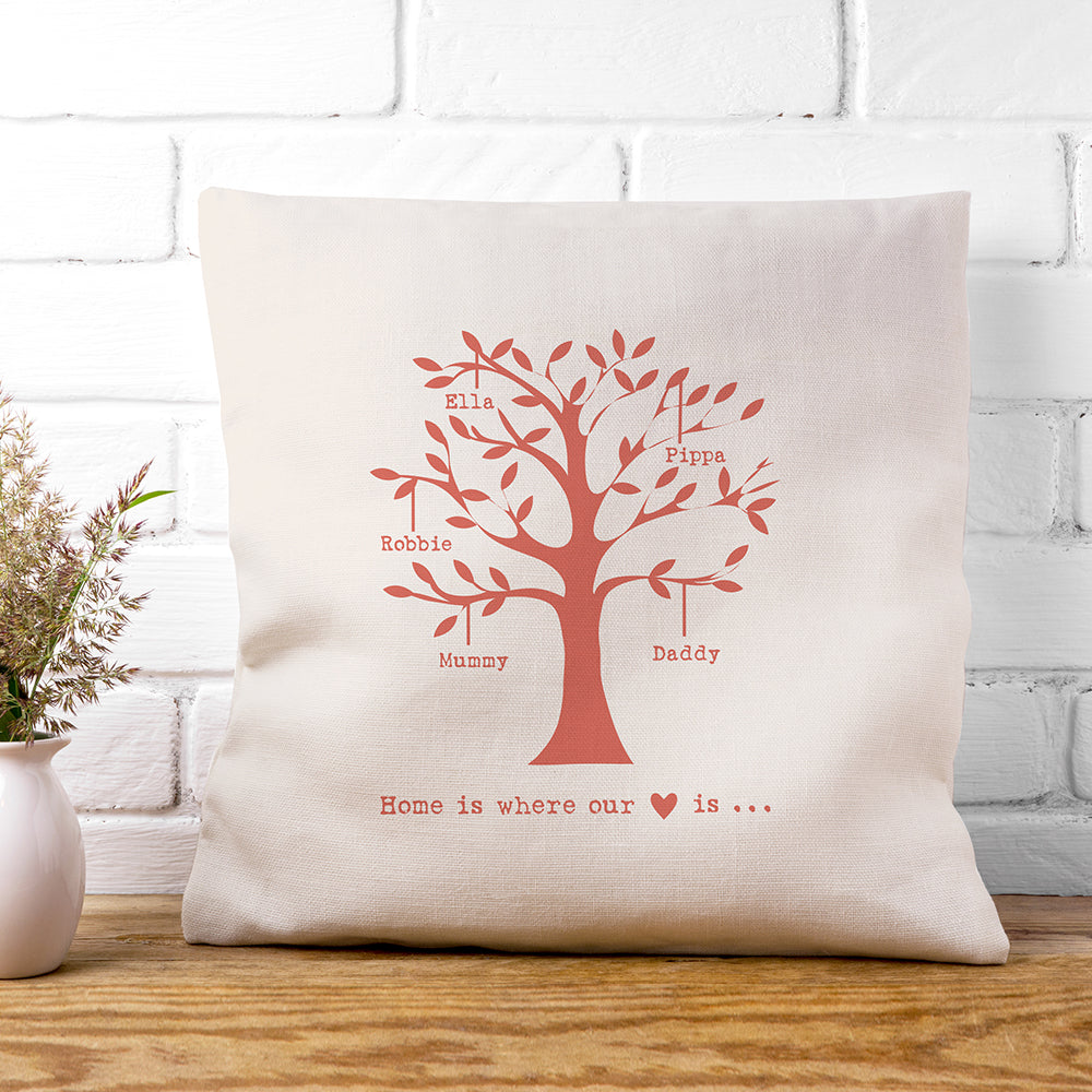 Personalised Family Tree Cushion Cover