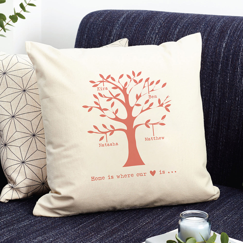 Personalised Family Tree Cushion Cover