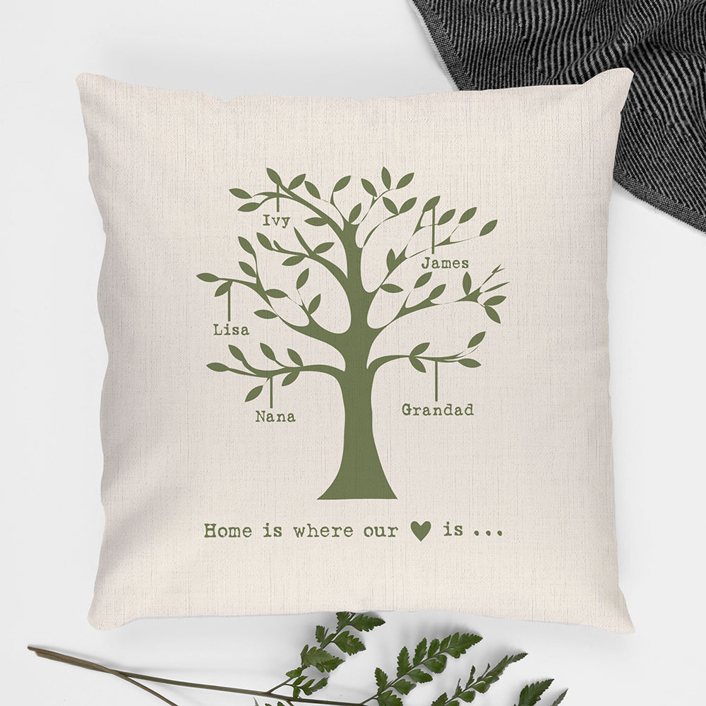 Personalised Family Tree Cushion Cover