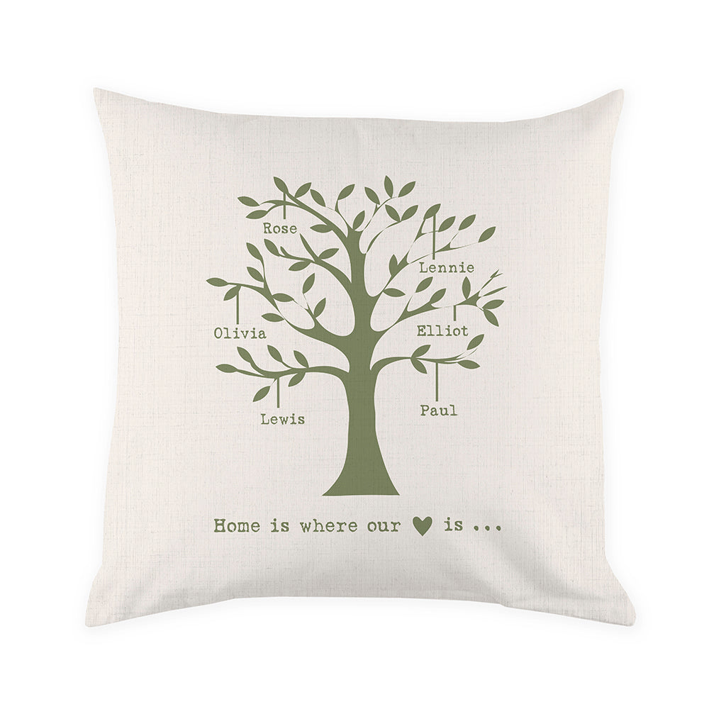 Personalised Family Tree Cushion Cover