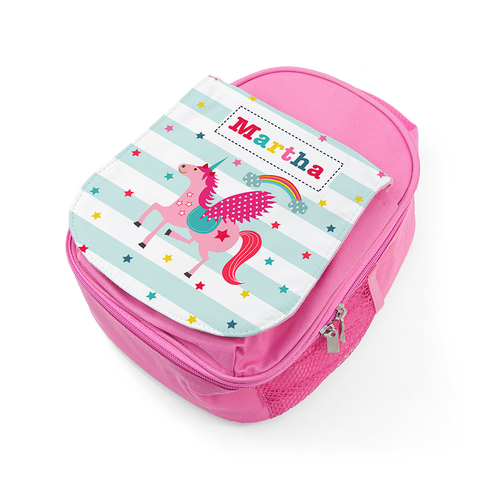 Personalised Girl's Unicorn Lunch Bag