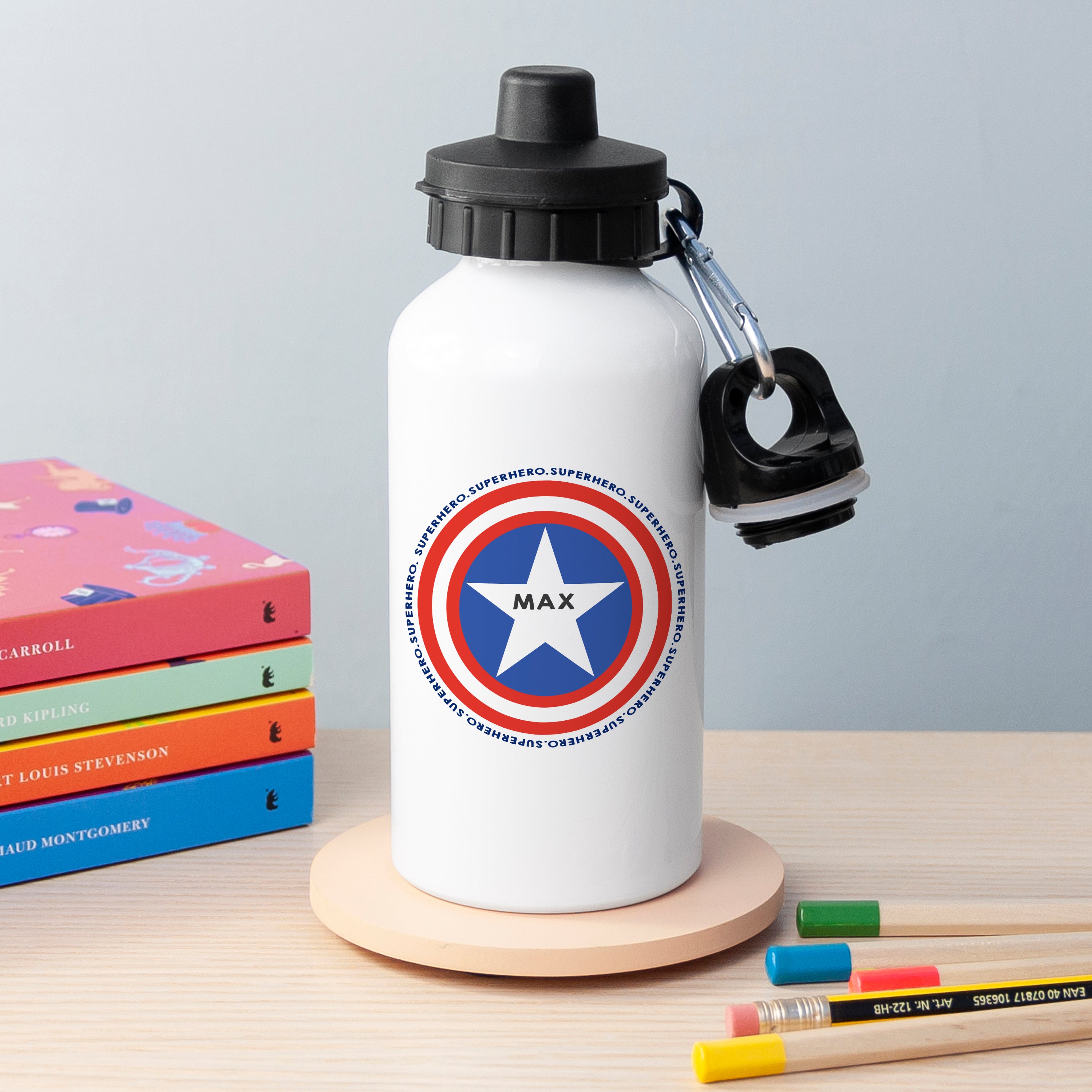 Personalised Superhero Water Bottle
