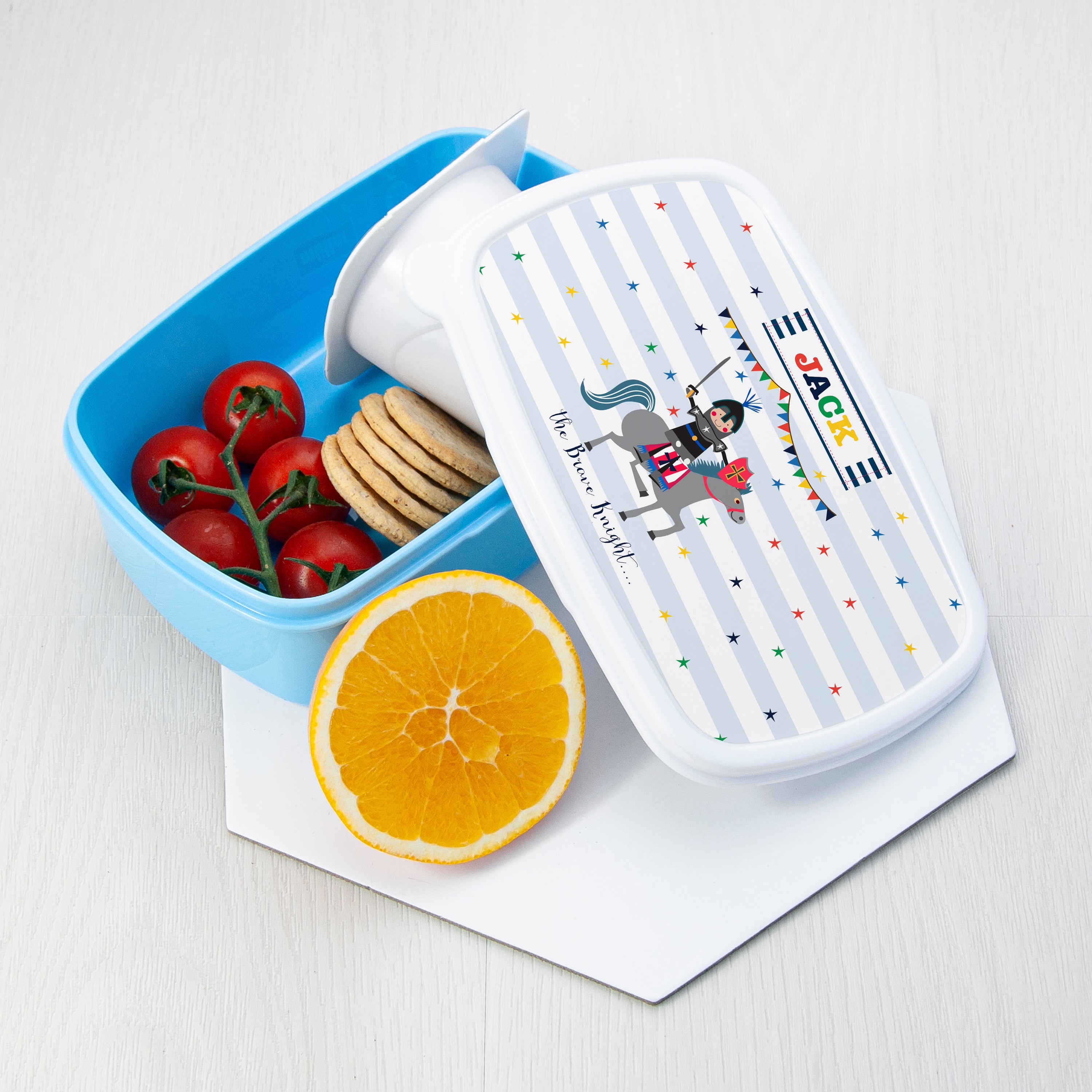 Personalised Brave Knight Lunch Box