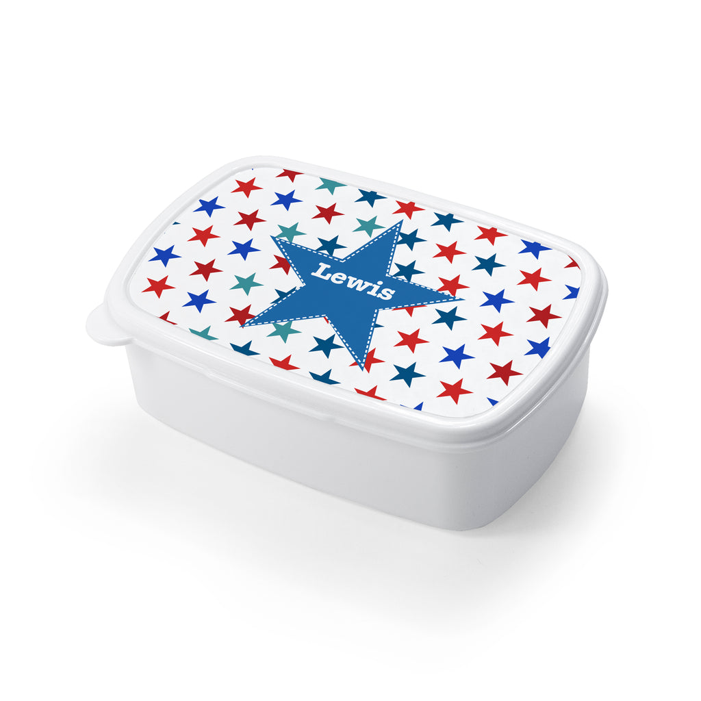Personalised Boy's Patterned Lunch Box