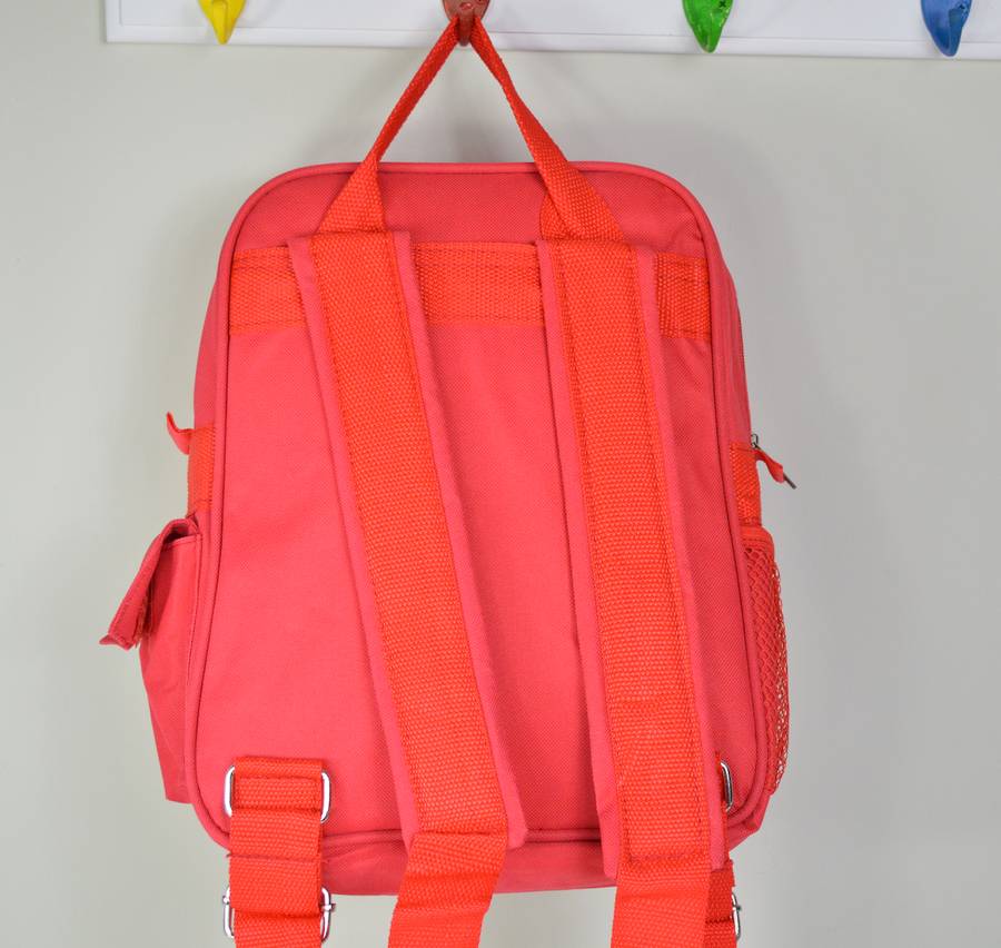 Personalised Boy's Red Mini Rucksack