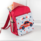 Personalised Boy's Red Mini Rucksack