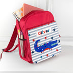 Personalised Boy's Red Mini Rucksack