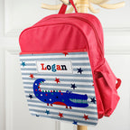 Personalised Boy's Red Mini Rucksack