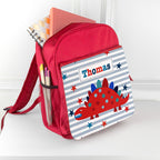 Personalised Boy's Red Mini Rucksack