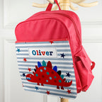 Personalised Boy's Red Mini Rucksack
