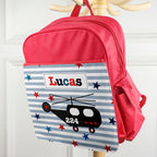 Personalised Boy's Red Mini Rucksack