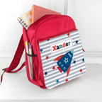 Personalised Boy's Red Mini Rucksack