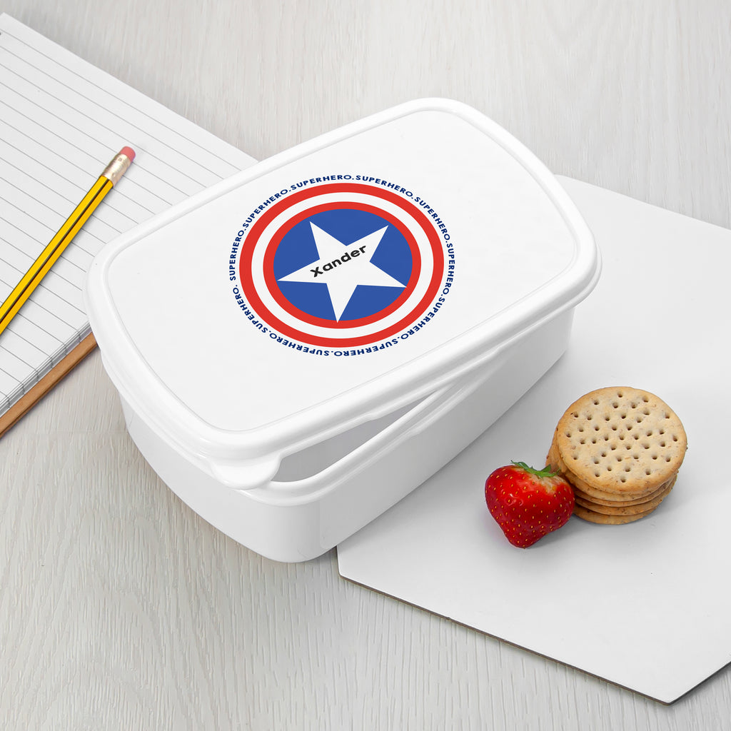 Personalised Children's Superhero Lunch Box