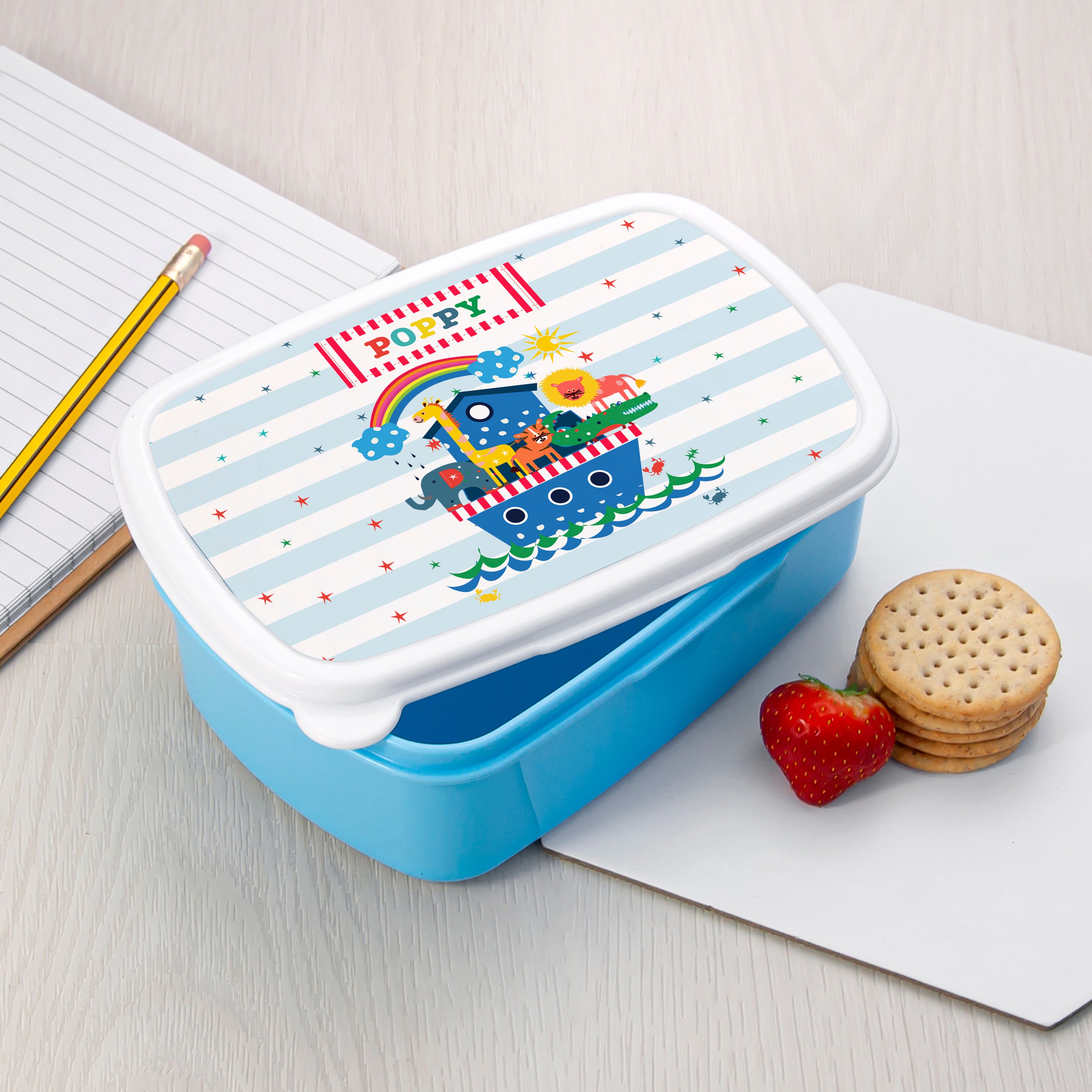 Personalised Kid's Noah's Ark Lunch Box