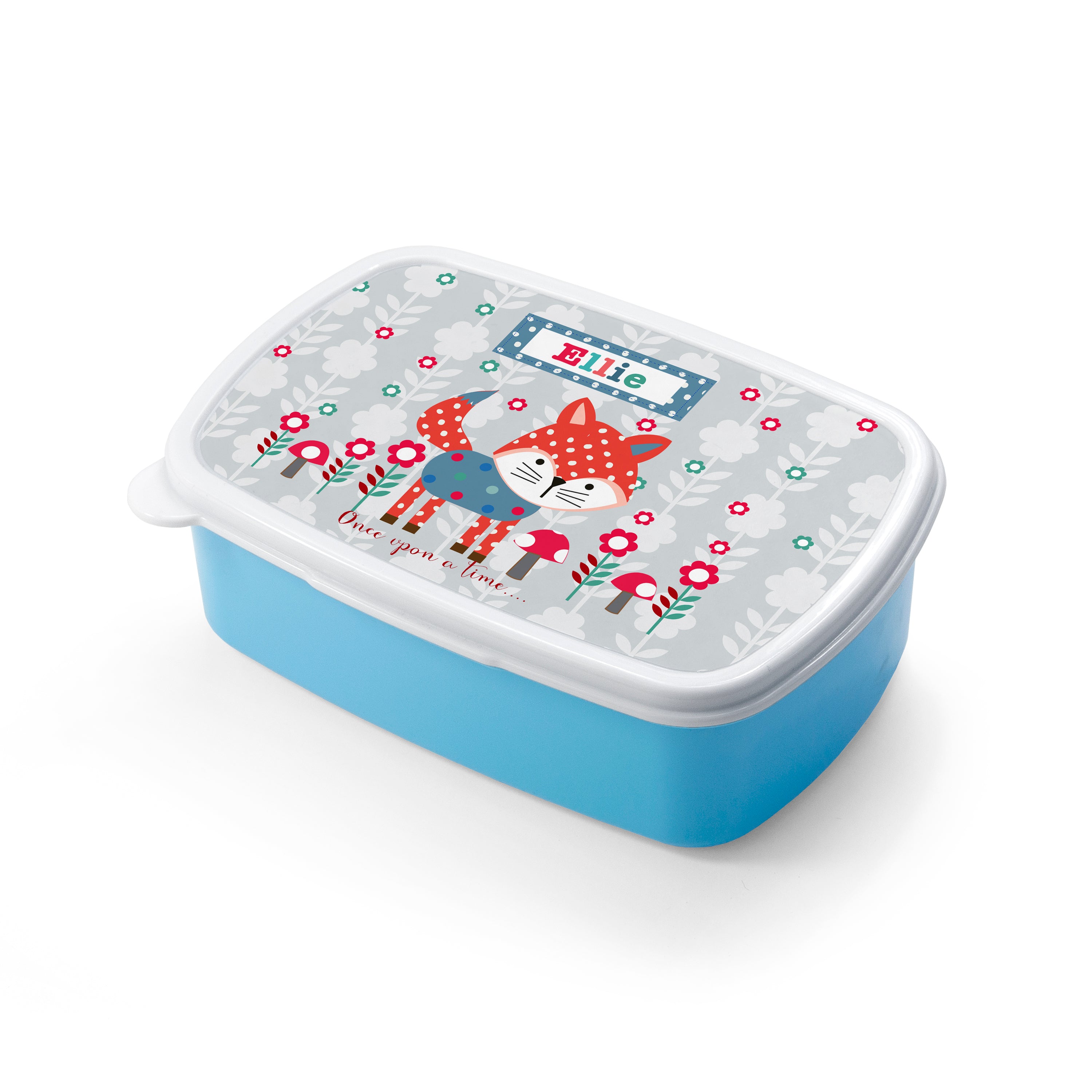 Personalised Playful Fox Lunch Box