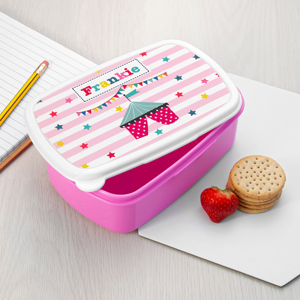 Personalised Kid's Circus Lunch Box