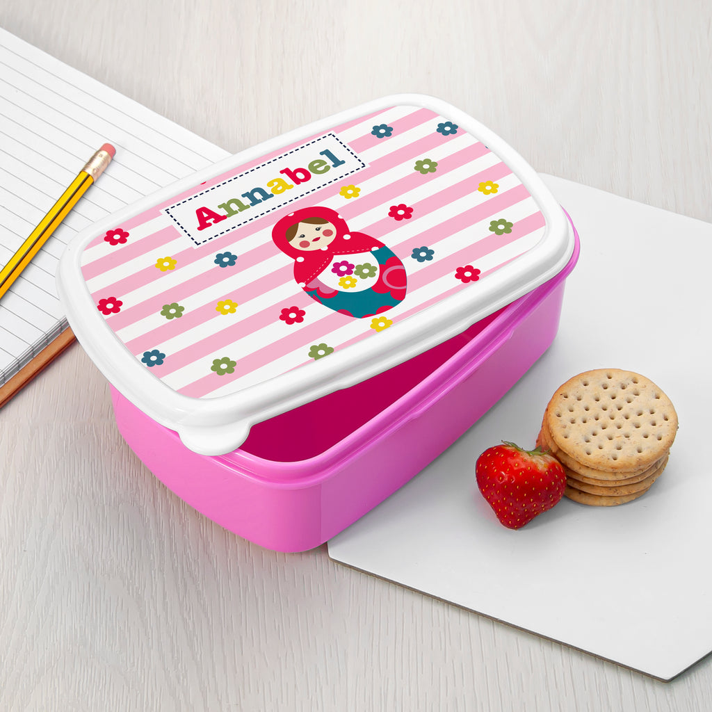 Personalised Girl's Lunch Box