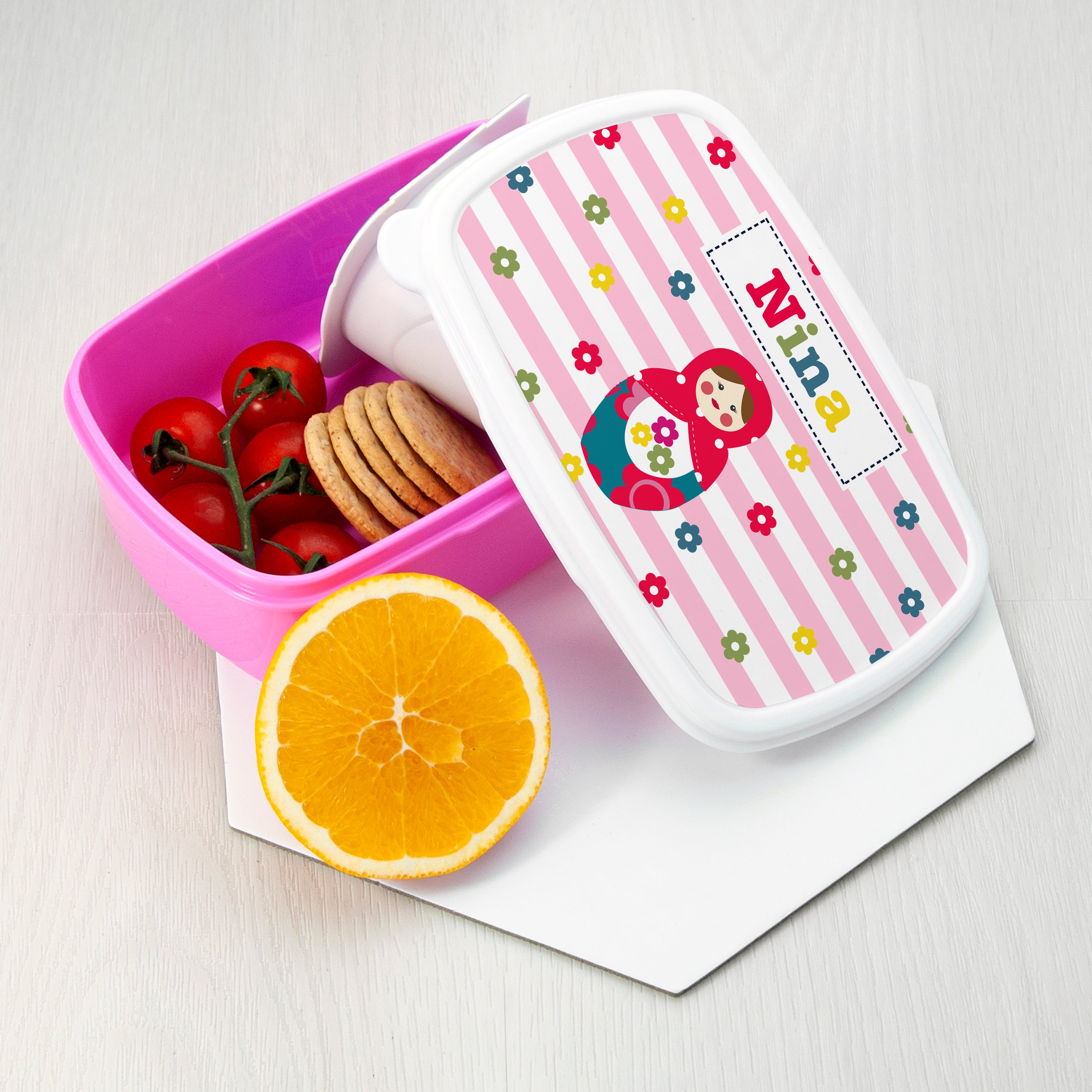 Personalised Girl's Lunch Box
