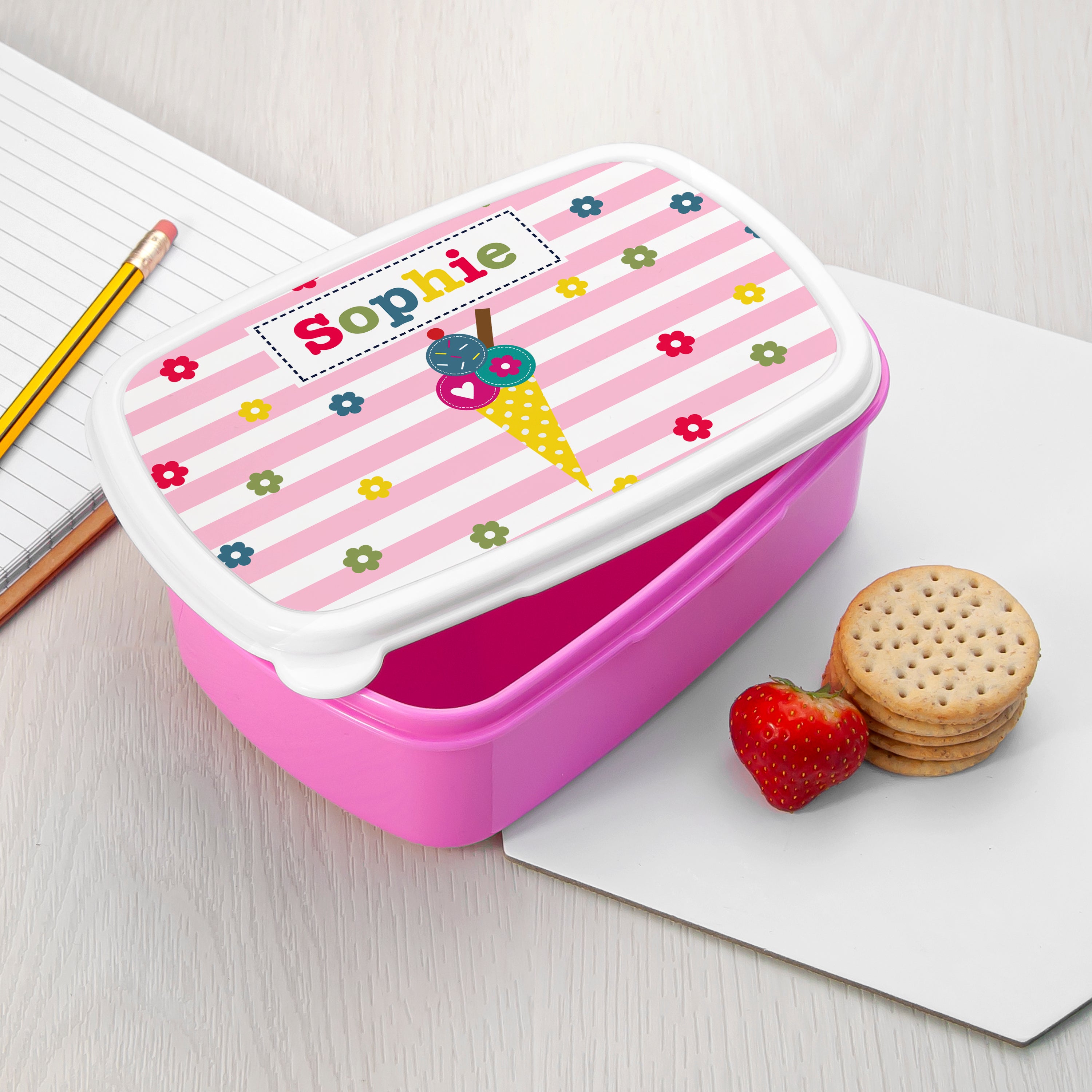 Personalised Girl's Lunch Box