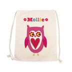Personalised Girl's Cotton Nursery Bag