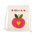 Personalised Girl's Cotton Nursery Bag