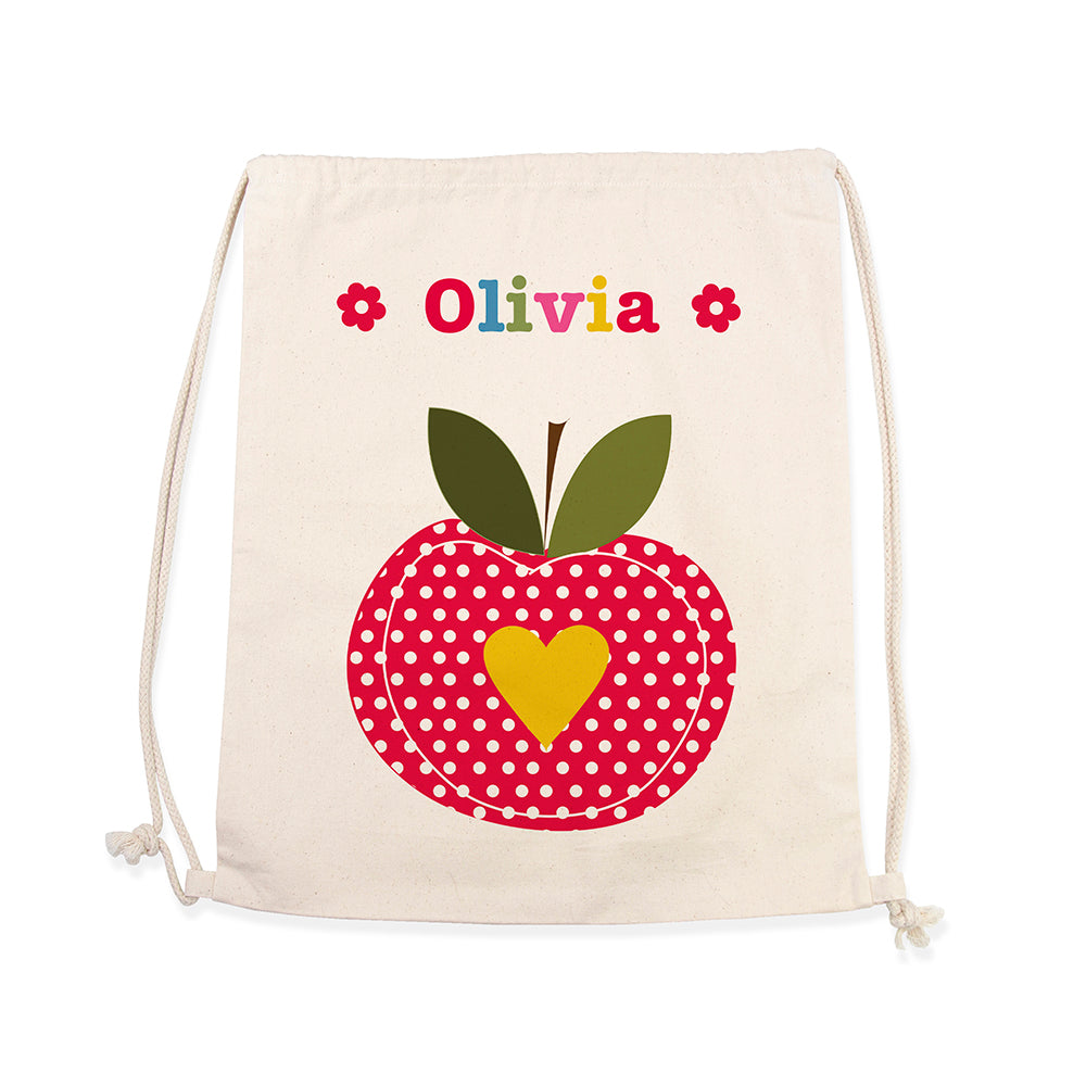 Personalised Girl's Cotton Nursery Bag