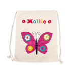 Personalised Girl's Cotton Nursery Bag