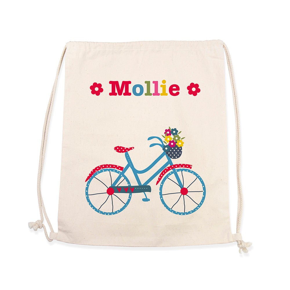 Personalised Girl's Cotton Nursery Bag