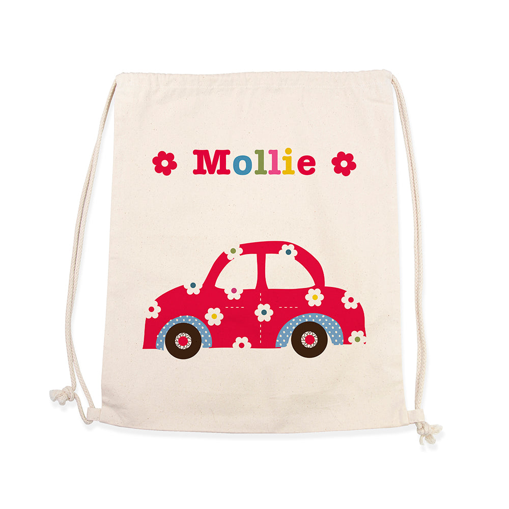 Personalised Girl's Cotton Nursery Bag