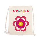 Personalised Girl's Cotton Nursery Bag