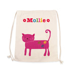 Personalised Girl's Cotton Nursery Bag