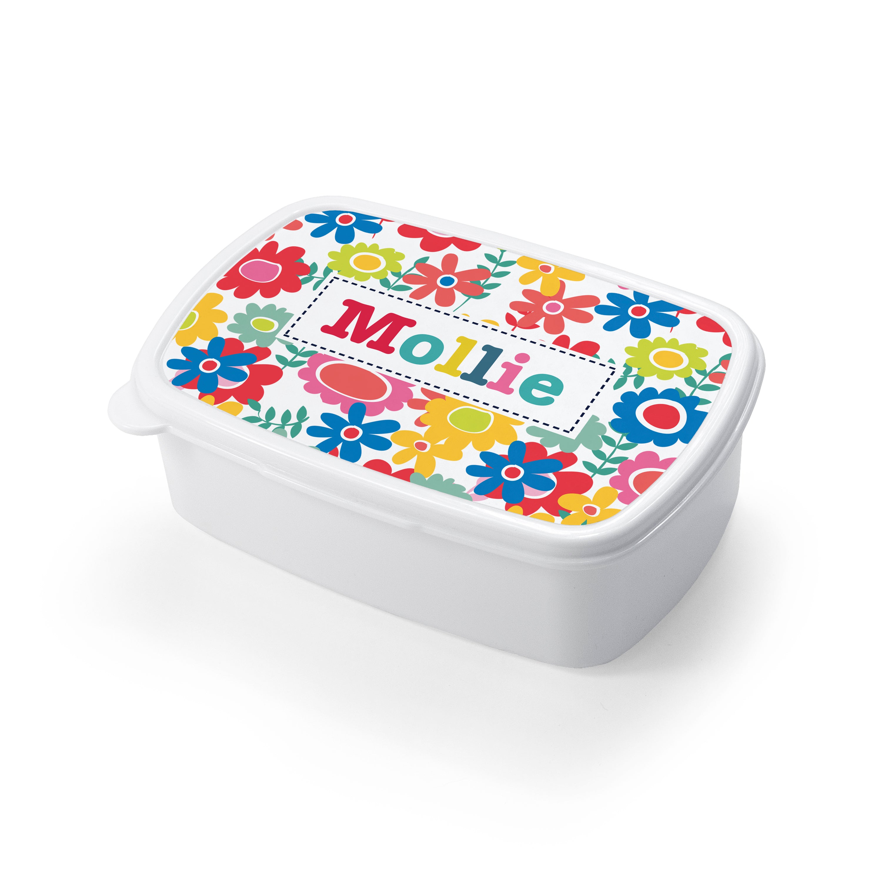 Personalised Girl's Patterned Lunch Box