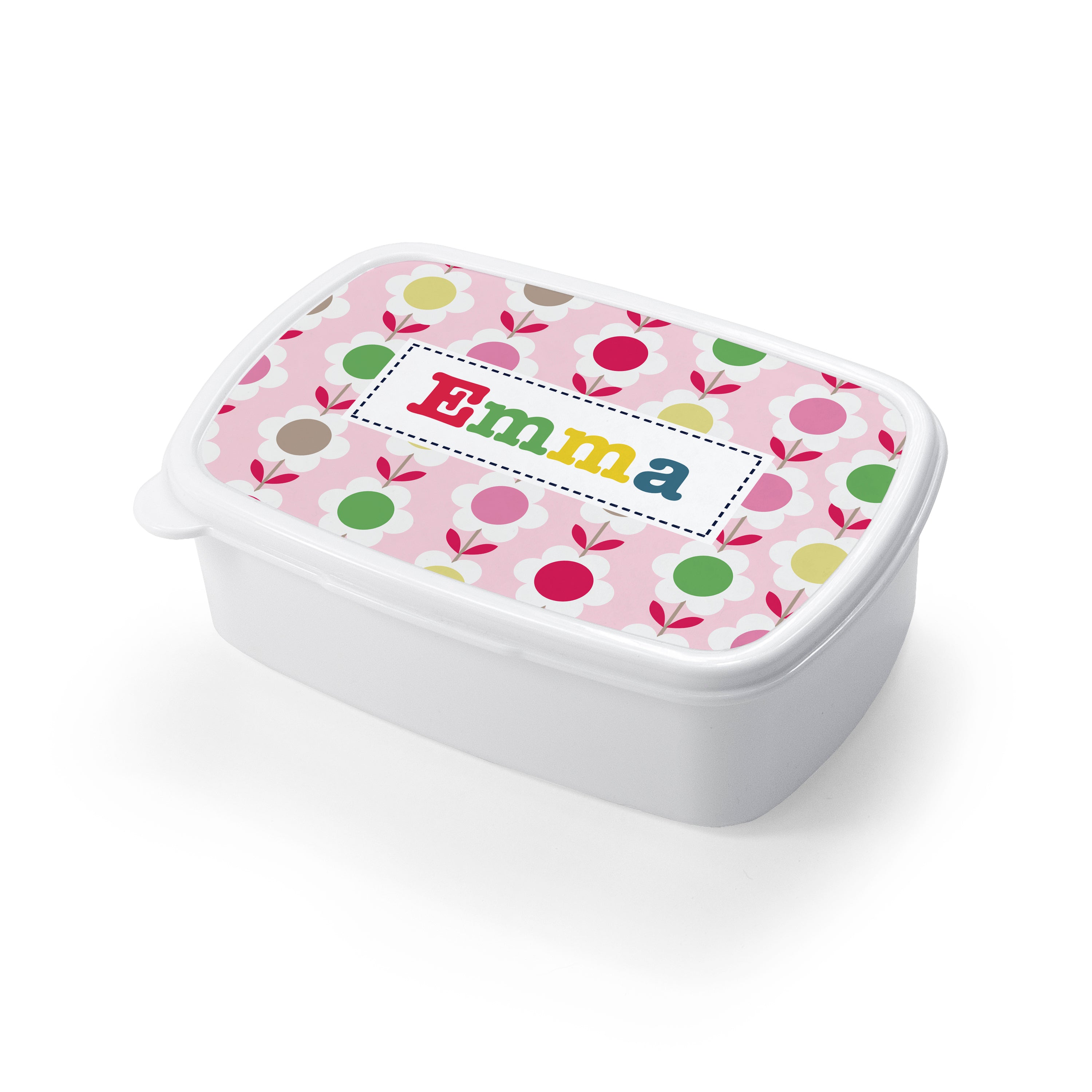 Personalised Girl's Patterned Lunch Box